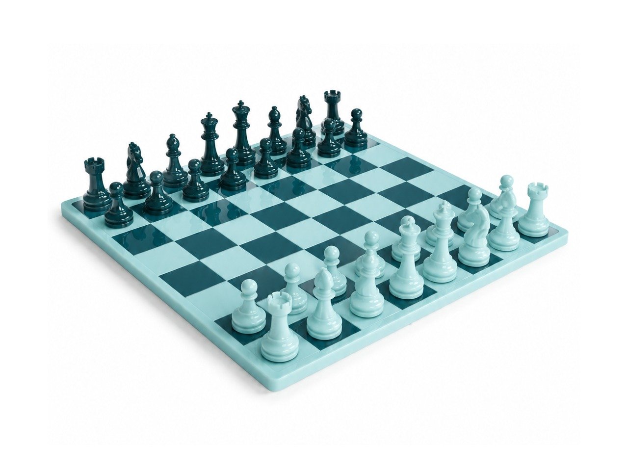 Aqua Tide handmade resin chess set